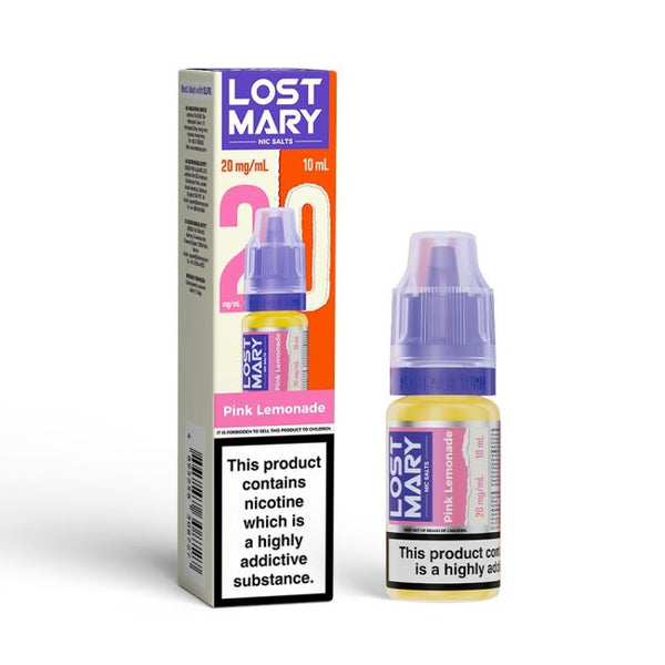 Pink Lemonade LOST MARY E-Liquid Nicotine Salt By Elfbar 10ml - Vapestore Direct