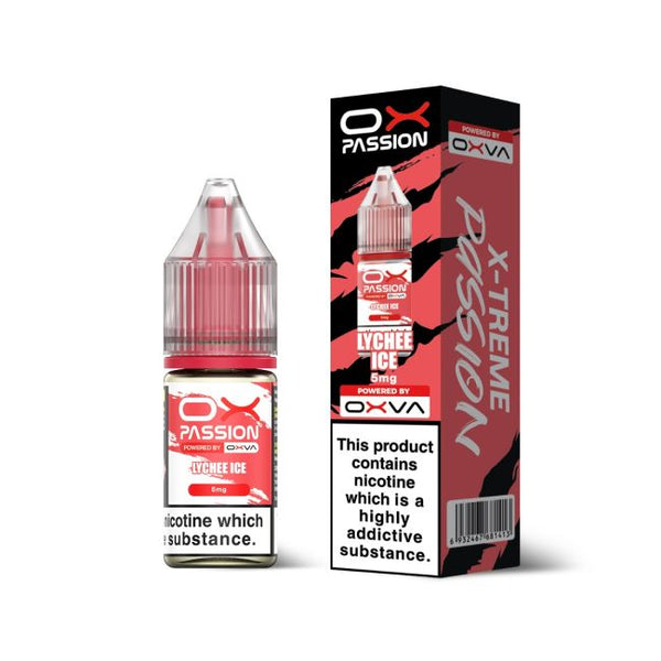 Lychee Ice OX Passion Nicotine Salt E-Liquid By OXVA 10ml - Vapestore Direct