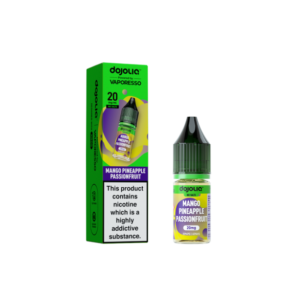 Mango Pineapple Passionfruit DOJOLIQ E-Liquid Nicotine Salt By Vaporesso 10ml - Vapestore Direct