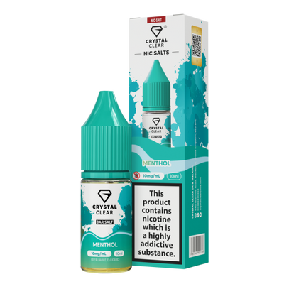 Menthol E-Liquid Nicotine Bar Salt By Crystal Clear 10ml - Vapestore Direct