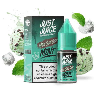 Mint Choc Chip E-Liquid Nicotine Salt By Just Juice 10ml - Vapestore Direct