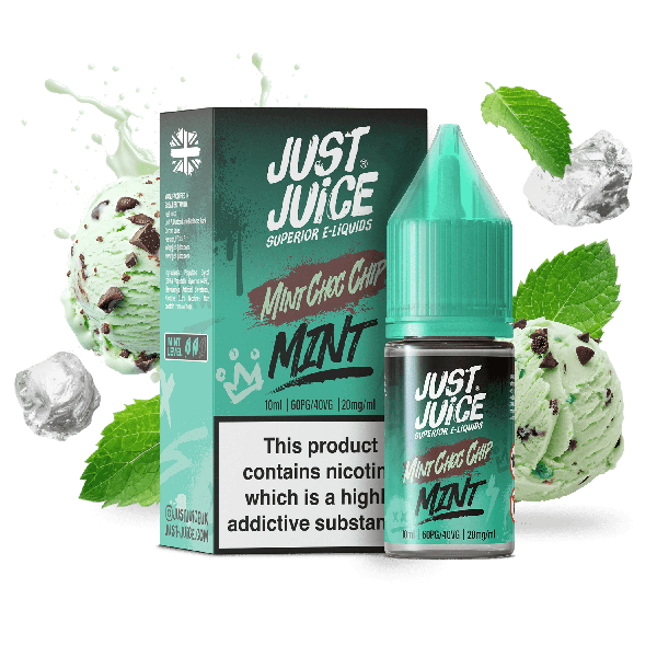 Mint Choc Chip E-Liquid Nicotine Salt By Just Juice 10ml - Vapestore Direct