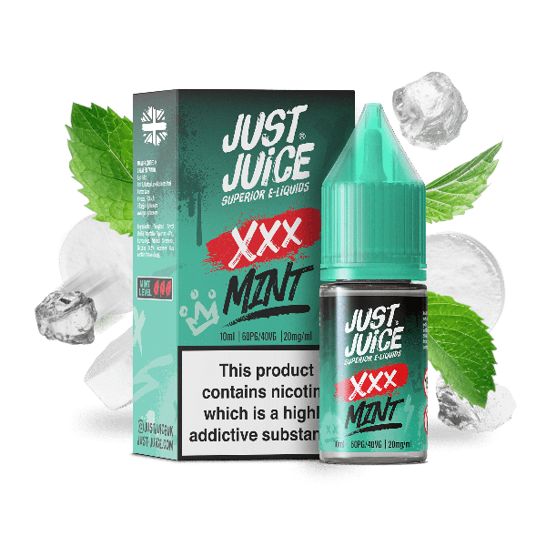 XXX Mint E-Liquid Nicotine Salt By Just Juice 10ml - Vapestore Direct