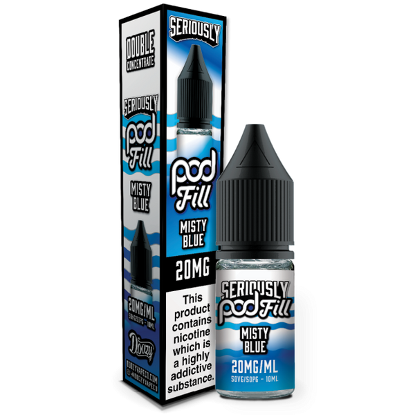 Misty Blue Seriously Pod Fill E-Liquid Nicotine Salt By Doozy 10ml - Vapestore Direct