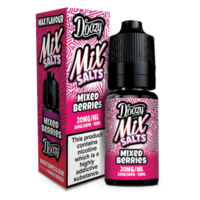 Mixed Berries E-Liquid Nicotine Mix Salts By Doozy Vape 10ml - Vapestore Direct