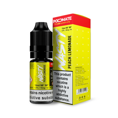 Peach Lemonade POD MATE E-Liquid Nicotine Salt By Nasty Juice 10ml - Vapestore Direct