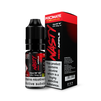 Red Apple POD MATE E-Liquid Nicotine Salt By Nasty Juice 10ml - Vapestore Direct