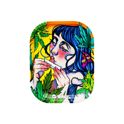 G.Rollz Metal Rolling Tray - Moth Lick - Vapestore Direct