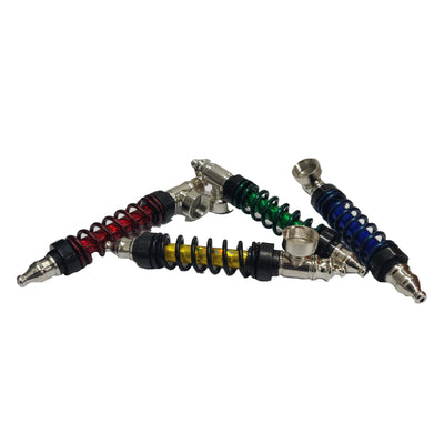 12cm Metal Spiral Smoking Pipe - Vapestore Direct