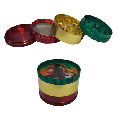 50mm Rasta Bob 4 Part Metal Grinder