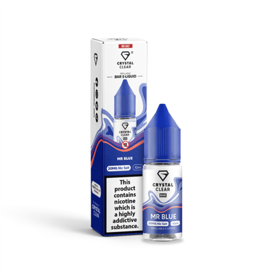 Mr Blue E-Liquid Nicotine Bar Salt By Crystal Clear 10ml - Vapestore Direct