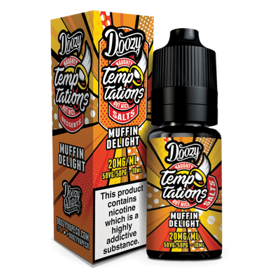 Muffin Delight Temptations E-Liquid Nicotine Salt By Doozy Vape 10ml - Vapestore Direct