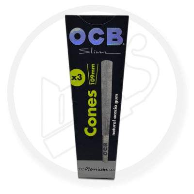 OCB Pre-Rolled Slim 109mm Premium Cones - 3pk