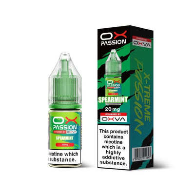 Spearmint OX Passion Nicotine Salt E-Liquid By OXVA 10ml - Vapestore Direct