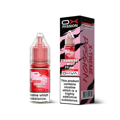 Strawberry Twist OX Passion Nicotine Salt E-Liquid By OXVA 10ml - Vapestore Direct