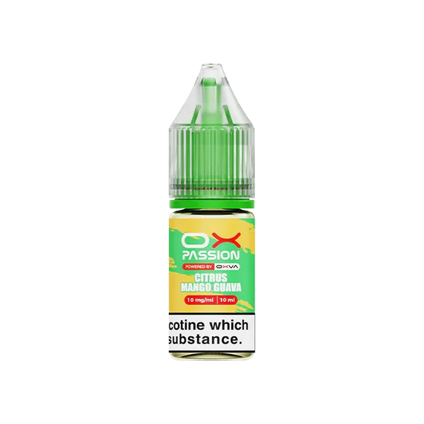 Citrus Mango Guava OX Passion Nicotine Salt E-Liquid By OXVA 10ml - Vapestore Direct