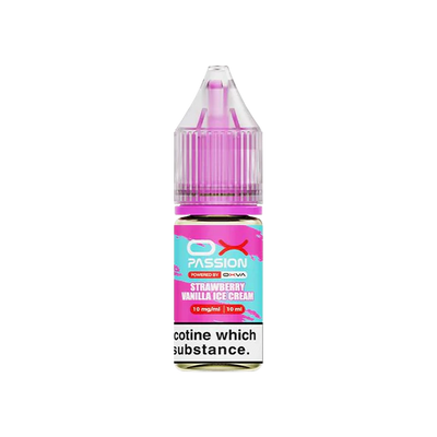Strawberry Vanilla Ice Cream OX Passion Nicotine Salt E-Liquid By OXVA 10ml - Vapestore Direct