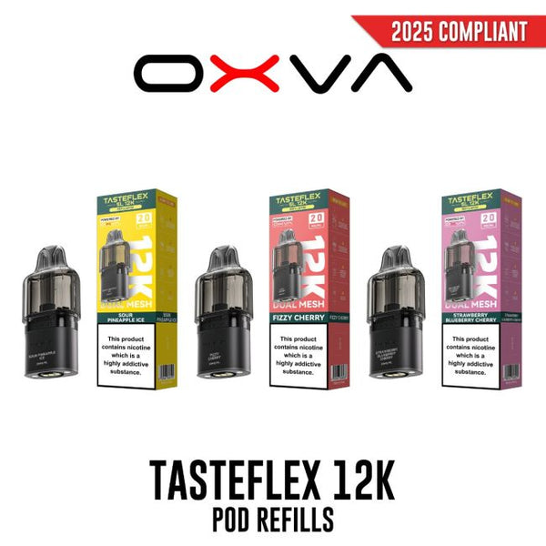 Oxva Tasteflex SL12K Replacement Pre-Filled Pods 20mg - Vapestore Direct