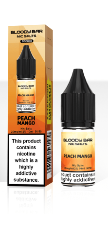 Peach Mango Nicotine Salt By Bloody Bar - Vapestore Direct