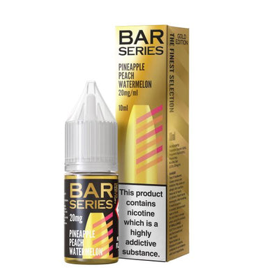 Pineapple Peach Watermelon GOLD EDITION E-Liquid Nicotine Salt By Bar Series 10ml - Vapestore Direct