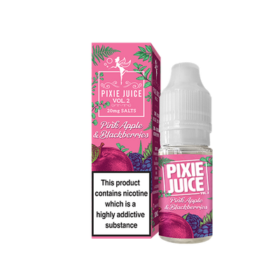 Pink Apple & Blackberries E-Liquid Nicotine Salt By Pixie Juice Vol. 2 10ml - Vapestore Direct