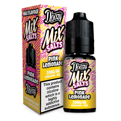 Pink Lemonade E-Liquid Nicotine Mix Salts By Doozy Vape 10ml - Vapestore Direct