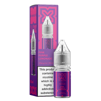 Pink Purple Lemonade NEXUS E-Liquid Nicotine Salt By Pod Salt 10ml - Vapestore Direct