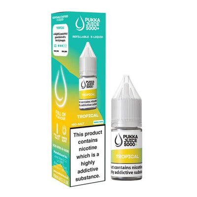 Tropical Pukka 5000+ E-Liquid Nicotine Salt By Pukka Juice 10ml - Vapestore Direct