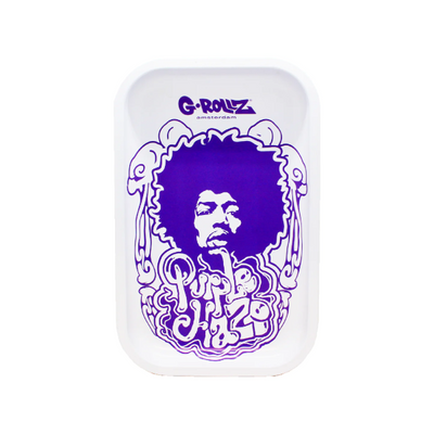 G.Rollz Metal Rolling Tray - Purple Haze Jimi Hendrix - Vapestore Direct