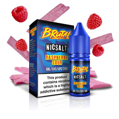 Raspberry Sour BRUTAL E-Liquid Nicotine Salt By Just Juice 10ml - Vapestore Direct