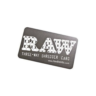 RAW 3-Way Shredder / Grinder Card - Vapestore Direct
