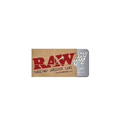 RAW 3-Way Shredder / Grinder Card - Vapestore Direct