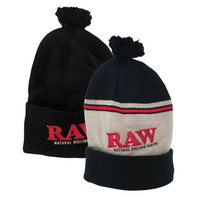 Raw Pompom Hat