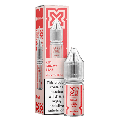 Red Gummy Bear NEXUS E-Liquid Nicotine Salt By Pod Salt 10ml - Vapestore Direct