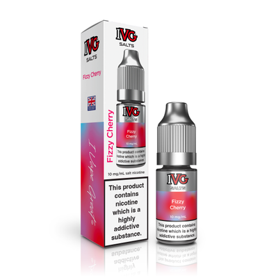Fizzy Cherry Flavour E-Liquid Nicotine Salt By IVG TALL BOX10ml - Vapestore Direct