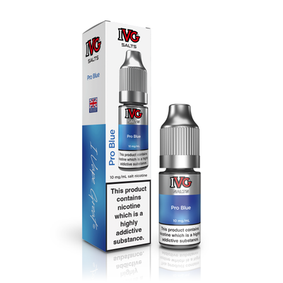 Pro Blue Flavour E-Liquid Nicotine Salt By IVG TALL BOX10ml - Vapestore Direct