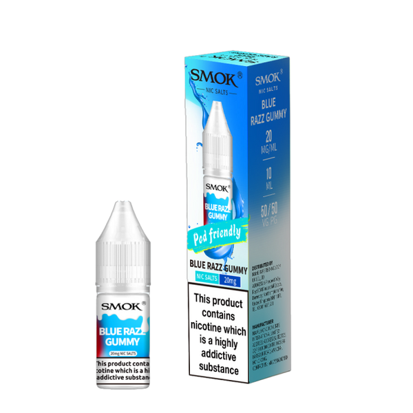Blue Razz Gummy E-Liquid Nicotine Salt By Smok 10ml - Vapestore Direct