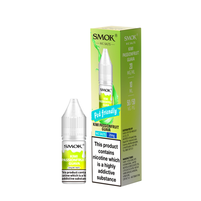 Kiwi Passion Fruit Guava E-Liquid Nicotine Salt By Smok 10ml - Vapestore Direct