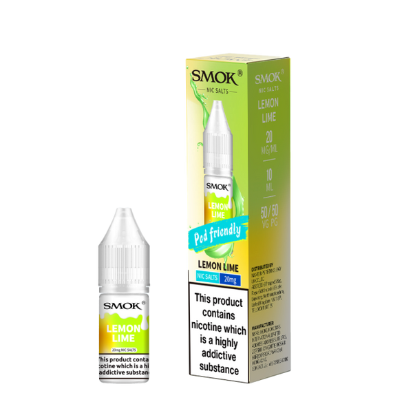 Lemon & Lime E-Liquid Nicotine Salt By Smok 10ml - Vapestore Direct