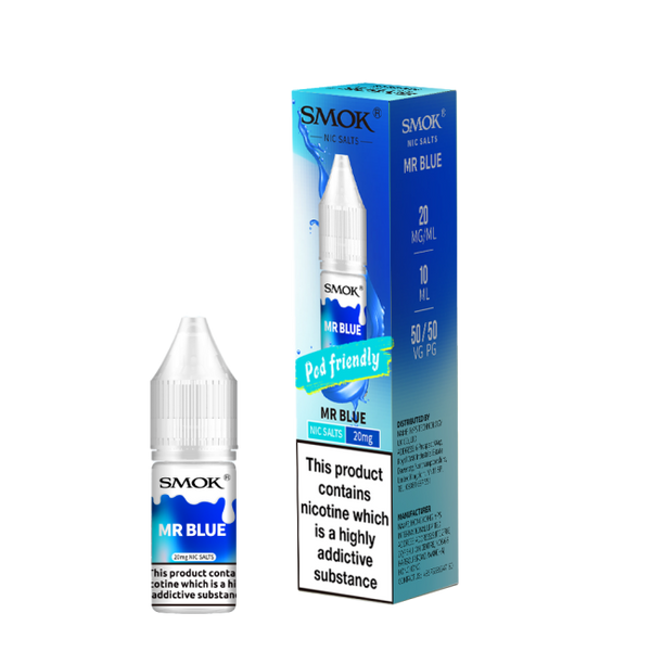 Mr. Blue E-Liquid Nicotine Salt By Smok 10ml - Vapestore Direct