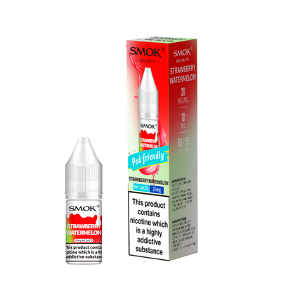 Strawberry Watermelon E-Liquid Nicotine Salt By Smok 10ml - Vapestore Direct