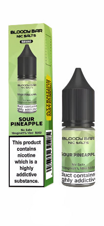 Sour Pineapple E-Liquid Nicotine Salt By Bloody Bar 10ml - Vapestore Direct