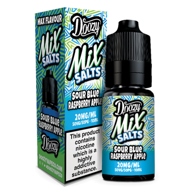 Sour Blue Raspberry Apple E-Liquid Nicotine Mix Salts By Doozy Vape 10ml - Vapestore Direct