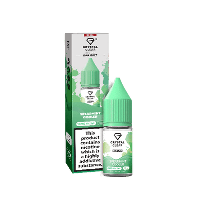 Spearmint Cooler E-Liquid Nicotine Bar Salt By Crystal Clear 10ml - Vapestore Direct