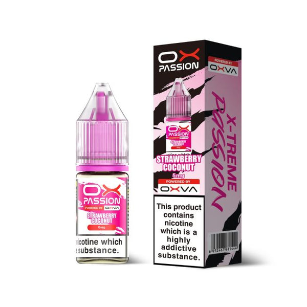 Strawberry Coconut OX Passion Nicotine Salt E-Liquid By OXVA 10ml - Vapesatore Direct