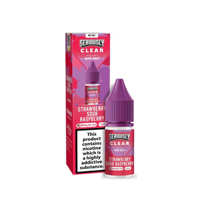 Strawberry Sour Raspberry Seriously Clear Seriously Clear E-Liquid Nicotine Salt By Crystal Clear x Doozy 10ml - Vapestore Direct