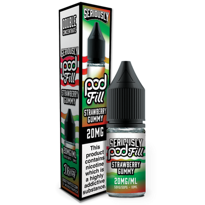 Strawberry Gummy Seriously Pod Fill E-Liquid Nicotine Salt By Doozy 10ml - Vapestore Direct
