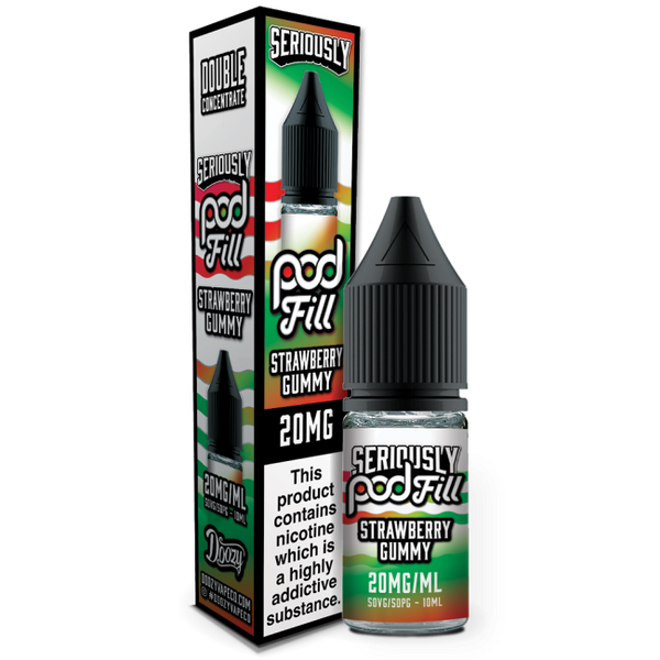 Strawberry Gummy Seriously Pod Fill E-Liquid Nicotine Salt By Doozy 10ml - Vapestore Direct