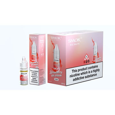 Strawberry Ice Cream E-Liquid Nicotine Salt By Smok 10ml - Vapestore Direct