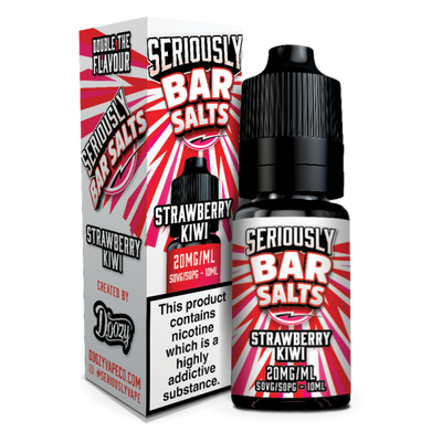 Strawberry Kiwi Seriously Bar Salts E-Liquid Nicotine Salt By Doozy Vape 10ml - Vapestore Direct